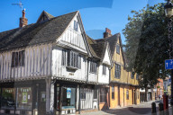 Old houses in Silent Street, Ipswich, Suffolk, England
