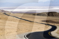 Death Valley National Park, black tarmac road