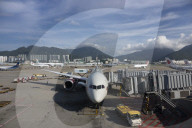Boeing 787 Dreamliner at Hong Kong International Airport