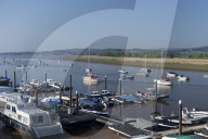 Moorings on the River Exe at Topsham, Devon.