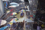 Dumnoen Saduak Floating Market, Bangkok, Thailand