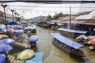 Amphawa floating market, Bangkok, Thailand