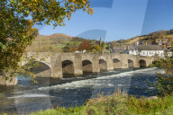 Bridge over River Usk, Crickhowell, Powys, Brecon, Wales, UK