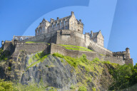 Edinburgh castle,an historic fortress, Castle Rock, Castlehill Edinburgh old town, Midlothian, Scotland, UK, GB, EU, Europe