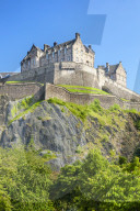 Edinburgh castle,an historic fortress, Castle Rock, Castlehill Edinburgh old town, Midlothian, Scotland, UK, GB, EU, Europe
