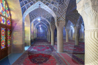 Nasir-ol-Molk Mosque (Rose Mosque). Shiraz. Iran.