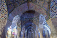 Nasir-ol-Molk Mosque (Rose Mosque). Shiraz. Iran.