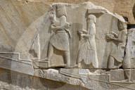 Medes and Arachos priests. The Tachara, the Palace of Darius was the exclusive building of Darius I. Persepolis. Iran.