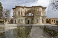 The central pavilion. The garden of Shahzadeh (Prince's Garden). Mahan. Province of Kerman. Iran.