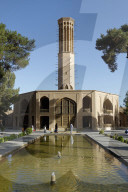 Windtower (wind catcher). Dowlat Abat Garden pavilion. Yazd city. Iran.