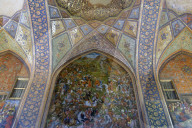 Fresco of the banquet hall. Chehel Sotoun Palace (Forty Columns). Ispahan. Iran.