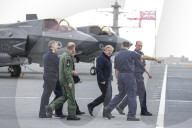 Boris Johnson HMS Queen Elizabeth II Aircraft Carrier