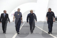 Boris Johnson HMS Queen Elizabeth II Aircraft Carrier