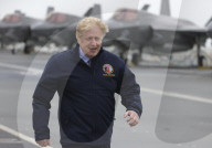 Boris Johnson HMS Queen Elizabeth II Aircraft Carrier