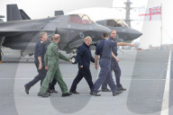 Boris Johnson HMS Queen Elizabeth II Aircraft Carrier