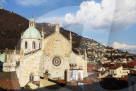 Europe, Italy, Lombardy, Lake Como, Como town, Como Cathedral dedicated to the Assumption of the Blessed Vergin Mary