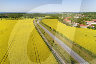 Europe, Germany, Saxony, aerial view of rape seed fields (DR)
