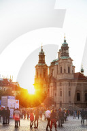 Europe, Czech Republic, Bohemia, Prague, Unesco site, Old Town Square, St Nicholas Church