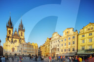 Europe, Czech Republic, Bohemia, Prague, Unesco site, Old Town Square, Church of Our Lady Before Tyn
