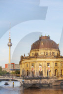 Europe, Germany, Brandenburg, Berlin, Museum Island, SPree River, baroque style Bode museum by Ernst von Ihne 1904