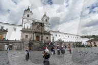 The monastery of San Francisco, Ecuador's oldest church, founded in 1534, Quito, Ecuador.