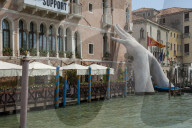 'Hands', Grand Canal, World Heritage Site, Venice, Italy