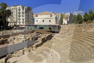 Roman Theatre, Malaga City, Andalusia, Spain, Europe