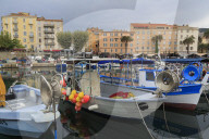 Fishing boats, Ajaccio City, Corsica Island, France, Europe