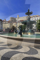 Fountain, Praca Do Rossio, Lisbon, Portugal, Europe