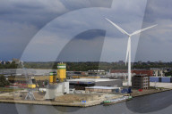 Wind Turbine, North Sea Canal, Amsterdam, Netherlands, Europe