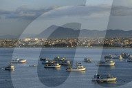 Fishing boats, Port of Manta, Ecuador, South America