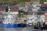 Fishing boats, Honningsvag Town,Mageroya Island, Finnmark County, Norway