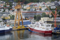 Trawler, Commercial docks, Bergen City, Hordaland County, Norway
