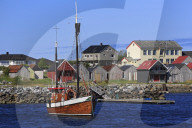 Alnes fishing village, Godoy Island, Alesund City, More og Romsdal County, Norway