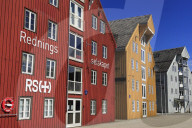 Warehouses, Tromso City, Tromsoya Island, Troms County, Norway