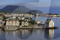 Slinningen District on Hessa Island, Alesund City, More og Romsdal County, Norway