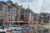 The Vieux Bassin, Old Harbour, St. Catherine's Quay, Honfleur, Calvados, Basse Normandie, Normandy, France, Europe