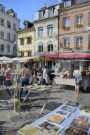 Flea Market, Brocante, Place Sainte Catherine, Honfleur, Calvados, Basse Normandie, Normandy, France, Europe