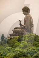 Tian Tan (Alter of heaven) The Big Buddha and Po Lin Monastery, Lantau Island, Hong Kong, China.