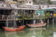 Stilt houses in Tai O Village, Lantau Island, Hong Kong, China.