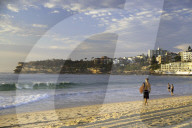 Surfer on Bondi Beach, Sydney, New South Wales, Australia