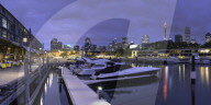 Wooloomooloo Marina at dusk, Sydney, New South Wales, Australia