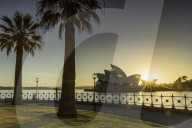 Sydney Opera House at sunrise, Sydney, New South Wales, Australia