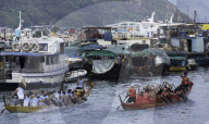 Dragon boat race, Shau Kei Wan, Hong Kong Island, Hong Kong, China