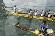 Dragon boat race, Shau Kei Wan, Hong Kong Island, Hong Kong, China