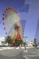 Ferris wheel at harbour, Kobe, Kansai, Japan
