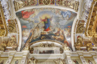 Interior Walls and Ceiling, St Isaac's Cathedral, UNESCO World Heritage Site, St Petersburg, Russia