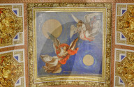Ceiling Frescos, St Isaac's Cathedral, UNESCO World Heritage Site, St Petersburg, Russia