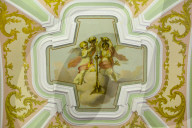 Cieling Frescos, Interior, SS Peter and Paul Cathedral, St Petersburg, UNESCO World Heritage Site, Russia