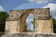Mayan Ruins, Northern Arch, Oxkintok Archaeological Zone, 300 -1,050 AD, Yucatan, Mexico
